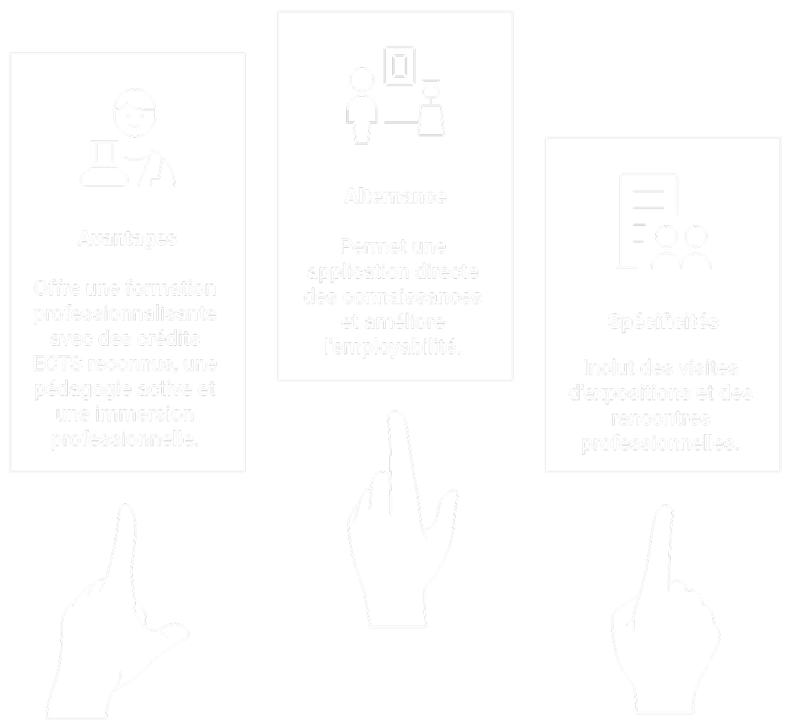 Infographie expliquant le bachelor en art et culture : Bac+3, 180 ECTS et titre RNCP niveau 6 Infographie expliquant le bachelor en art et culture : Bac+3, 180 ECTS et titre RNCP niveau 6